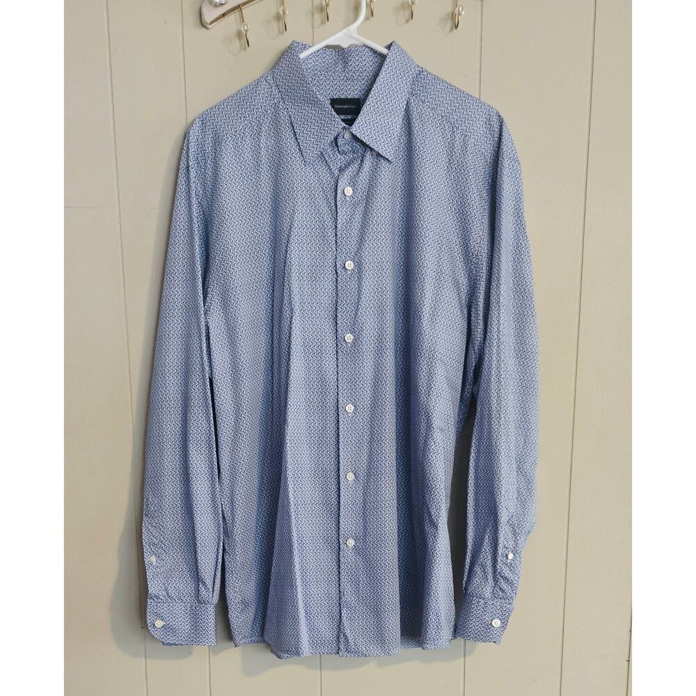 Ermenegildo Zegna Centoquaranta Size Men's XXL 100% Cotton Button Up